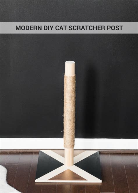 Modern DIY Cat Scratcher Post - Pretty Handy Girl