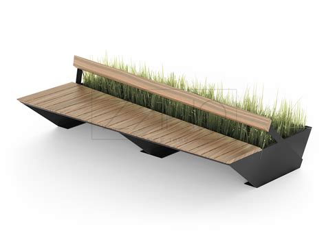 Penrose Bench – modern, modular | ZANO Street Furniture