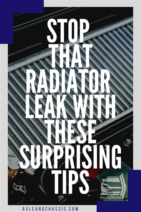 Stop that Radiator Leak with These Surprising Tips | Radiator stop leak ...