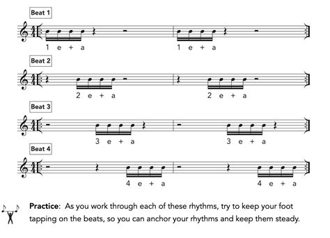 Sixteenth note rhythm exercises - Piano and Voice with Brenda