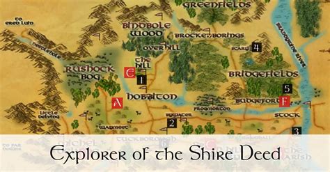 Hobbit Shire Map