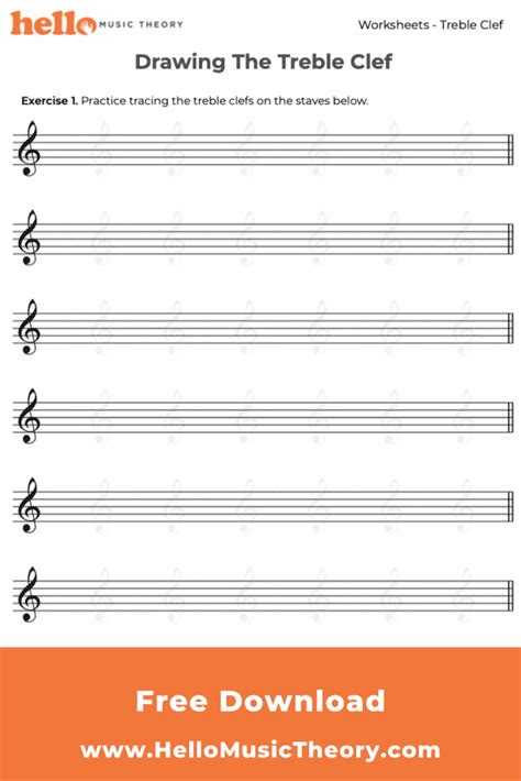 Treble Clef Free Printable