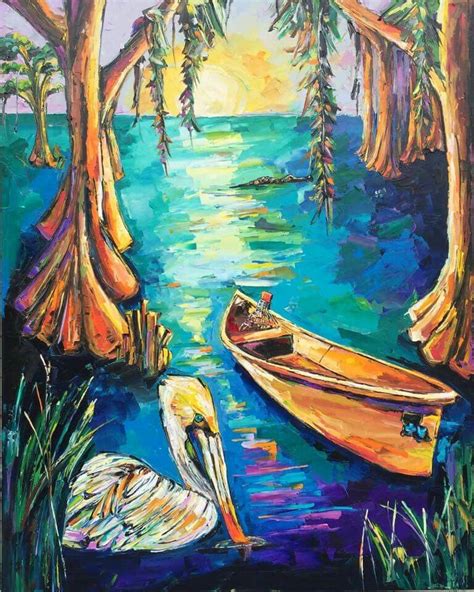 "Bayou de Blue" commission | Louisiana art, New orleans art, Art ...