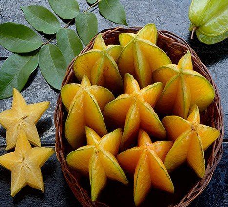 Carambola or starfruit is the fruit of Averrhoa carambola, a species of ...