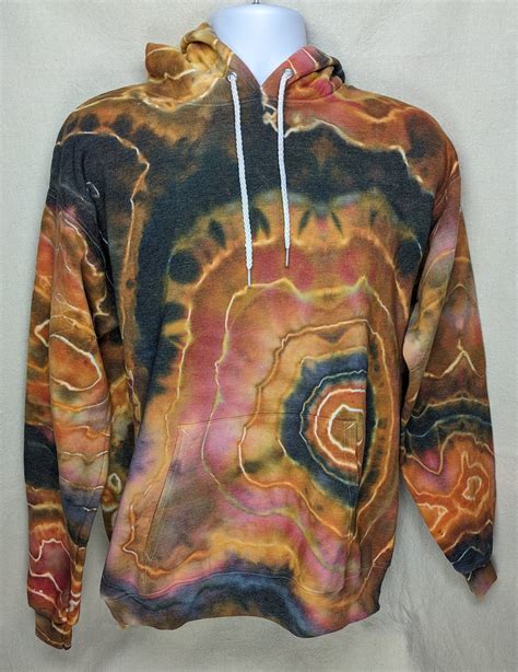 Squatch Art Geode Tie Dye Pullover Hoodie Men's Size - Etsy