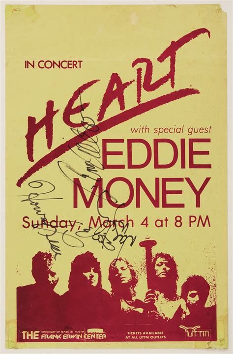 Lot Detail - Heart Signed Original Concert Poster