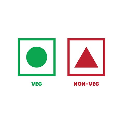 Veg and Non Veg Icons 17311936 Vector Art at Vecteezy