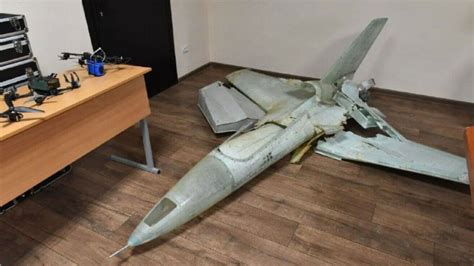 A possible Ukrainian kamikaze drone discovered near Moscow bears ...