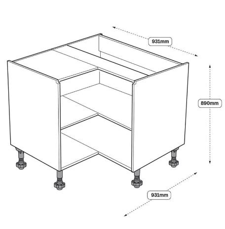 "Howdens" (UK kitchens) base cabinets have wrong dimensions ...