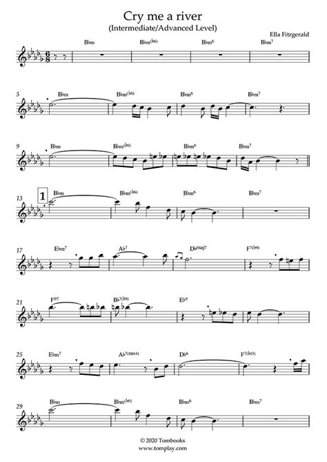 Cry Me a River [intermediate] Sheet Music to download and print