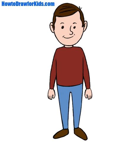 How to Draw a Man for Kids | How to Draw for Kids