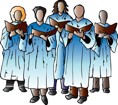 Church Singing Clipart - Choir Clip Art - Png Download - Large Size Png ...