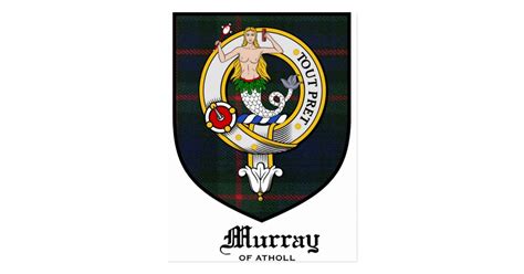 Murray Clan Crest Badge Tartan Postcard | Zazzle.com