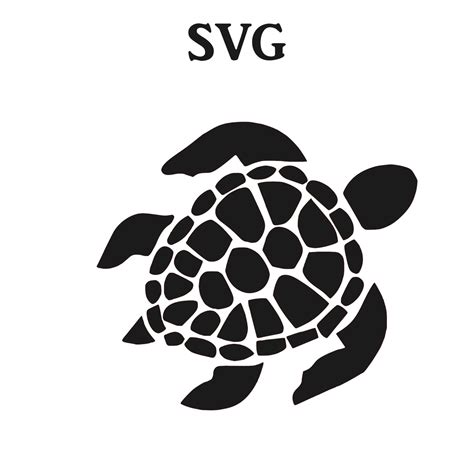 Turtle Clipart Instant Download Turtle Silhouette Svg Turtle DXF Turtle ...