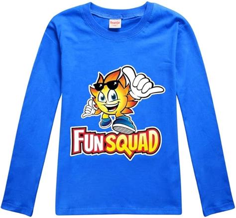 Unisex Fun Squad Langarm T-Shirt Mode Gedruckt Pullover für Jungen und ...