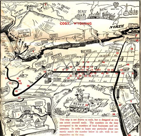 Cody Wyoming Map | Calsidyrose | Flickr