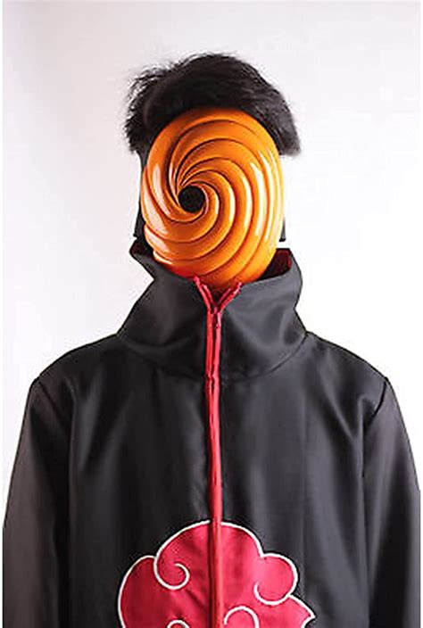 NARUTO Uchiha Mask Tobi Obito Akatsuki Ninja Mask Halloween Cosplay ...