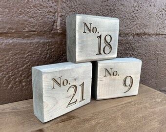 Rustic Wood Wedding Table Numbers | Etsy