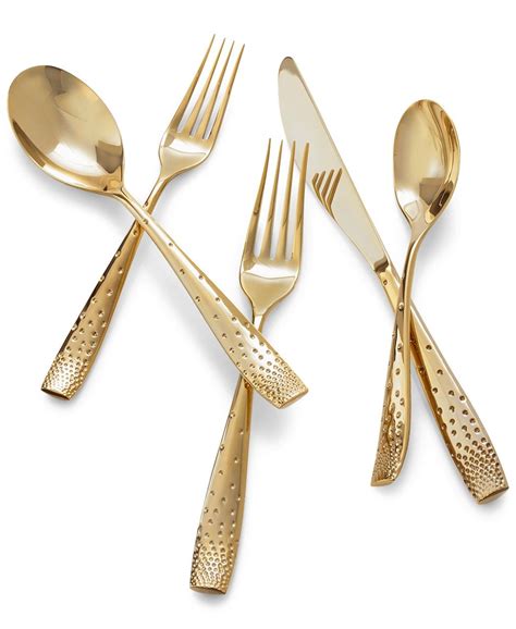 Place Setting Flatware & Silverware | Gold place setting, Nambe ...