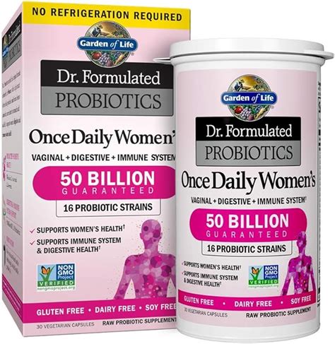 Garden of Life Dr. Formulated Probiotics for Women, Once Daily Women’s ...