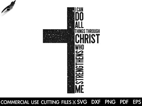 I can do all things through christ svg cross svg jesus svg religious ...