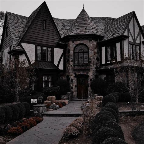 Pin by 🪐 on • HOME • | Dark house, Building aesthetic, Gothic house