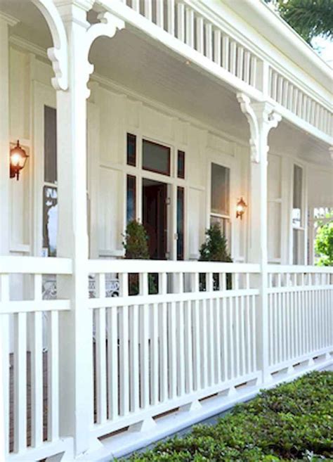 65 stunning farmhouse porch railing decor ideas (64) | Porch design ...