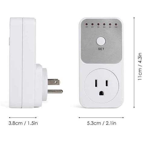 Digital Countdown Plug-in Timer Outlet 10Hr Timer Socket Energy-Saving ...