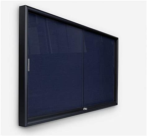 Enclosed Bulletin Boards | With Sliding Doors Aluminum Frame