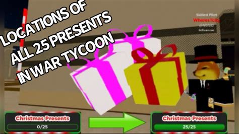 All 25 Present Locations in War Tycoon! - YouTube