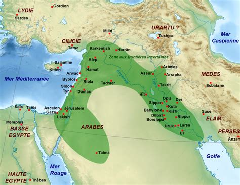 Map Of Babylon During Nebuchadnezzar