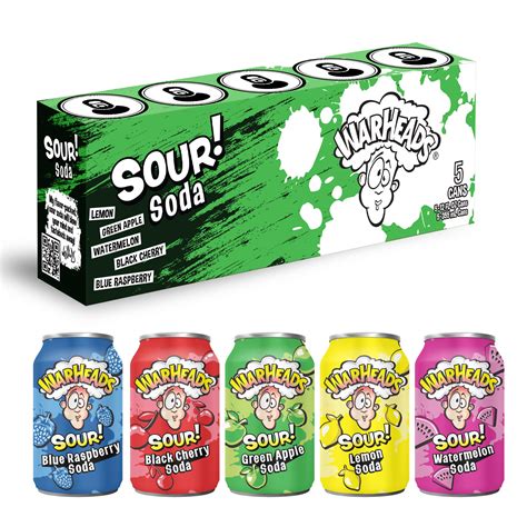 Buy WARHEADS SODA - Sour Fruity Soda with Classic Warheads Flavors ...