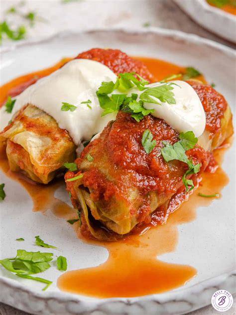 Classic Stuffed Cabbage Rolls Recipe - Belly Full