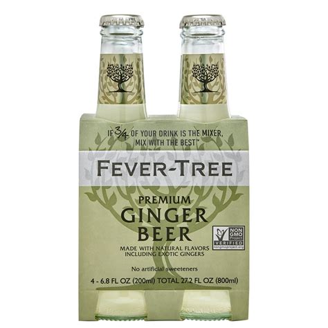 Fever Tree Ginger Beer, 4 pack, 6.8 fl oz bottles - Walmart.com ...