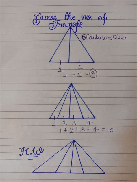 Guess The Number of Trangle | Edukators Club | Math Tips & Tricks ...