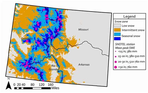 Colorado Snow Map | Colorado Encyclopedia