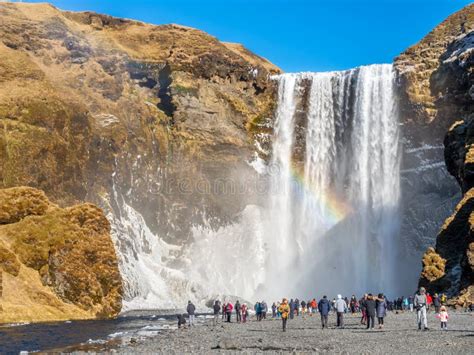 Skogafoss Waterfall in Winter Season in Iceland Editorial Photo - Image ...