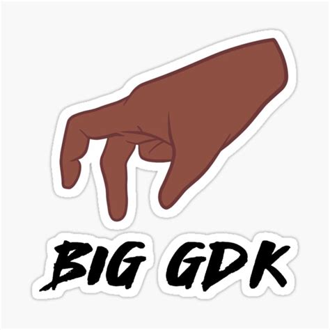 "Big GDK" Sticker for Sale by hashtagunlucky | Redbubble