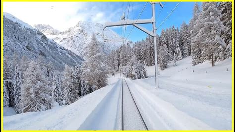 Chur; cab ride after over 1 meter snowfall [12.2020 ★ 4K 🇨🇭Samedan ...