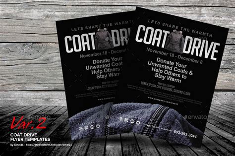 Coat Drive Flyer Templates by kinzi21 | GraphicRiver