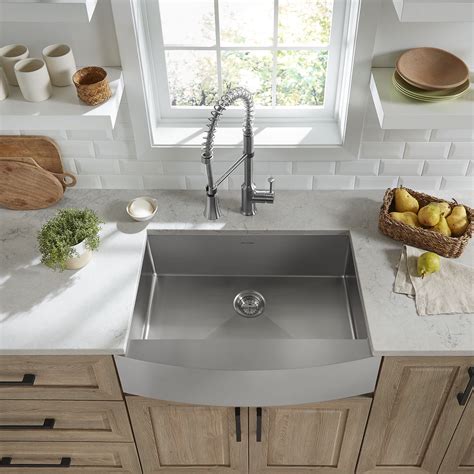 Pekoe® 30 x 22-Inch Stainless Steel Single-Bowl Farmhouse Kitchen Sink