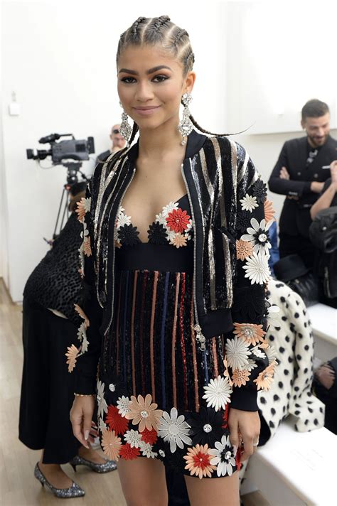 Zendaya - Emanuel Ungaro Fashion Show - Paris Fashion Week Spring ...