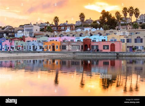 Capitola Village Sunset Vibrancy Stock Photo - Alamy