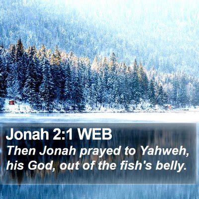 Jonah 2 Scripture Images - Jonah Chapter 2 WEB Bible Verse Pictures