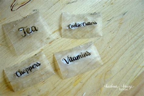 How to Make Packing Tape Labels for Kitchen Organization | Kenarry