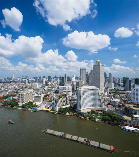 Bangkok Skyline Panorama - Thailand Editorial Image - Image of ...