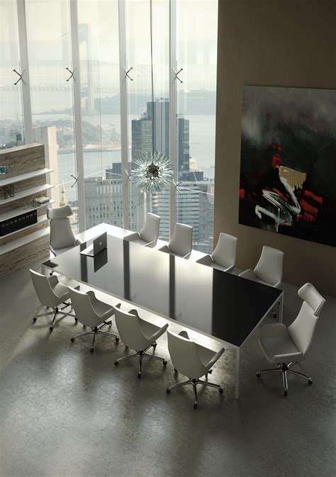 Stellar White Contemporary Conference Chairs - Ambience Doré