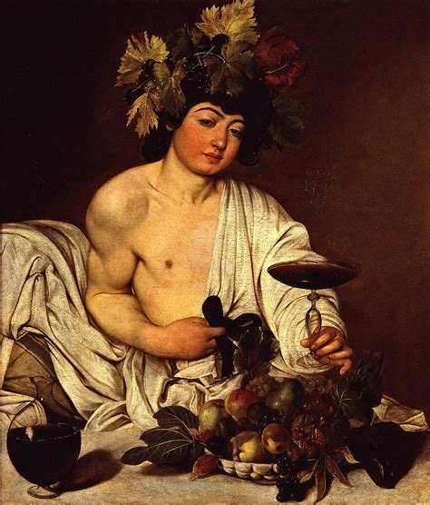 The Adolescent Bacchus 1595 Painting by Caravaggio - Pixels