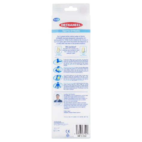 Scholl Orthaheel Orthotic Insole Pain Relief and Support Sports Extra ...