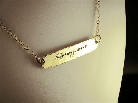 Gold Filled Name Plate Necklace by Donnaodesigns - Etsy